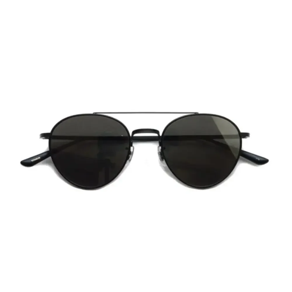 Oliver Peoples x The Row Nighttime Titanium Aviators Matte Black / Grey Lens